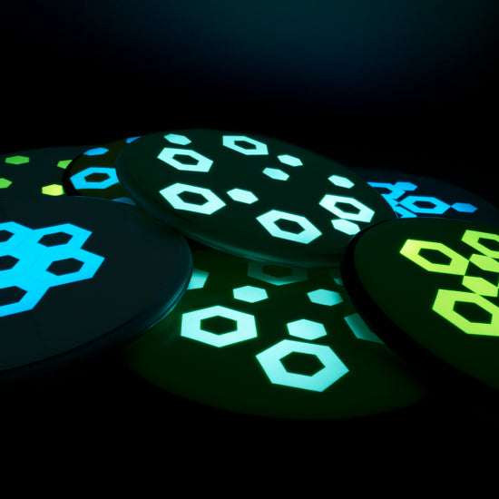 Hive Firefly Glow Vinyl – Reusable Glow Stickers for Night Disc Play