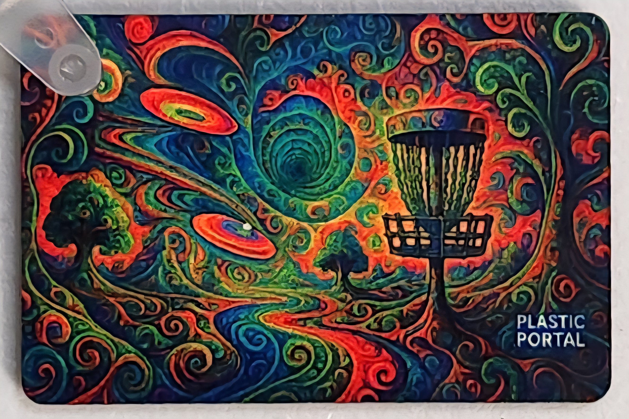 Dreamburst Disc Golf Keychain – Full Color Double-Sided