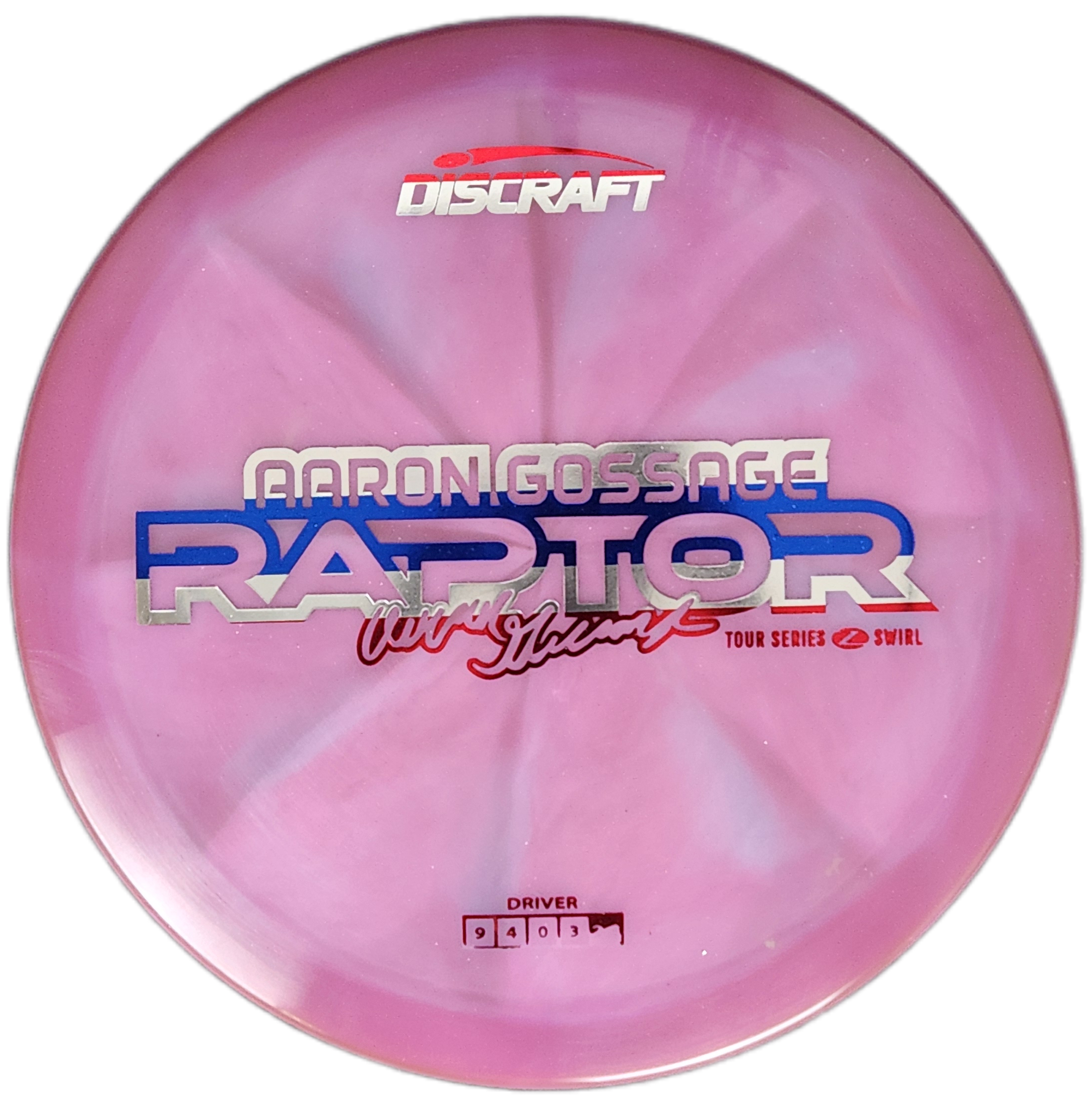 Discraft Raptor – Aaron Gossage Tour Series Z Swirl