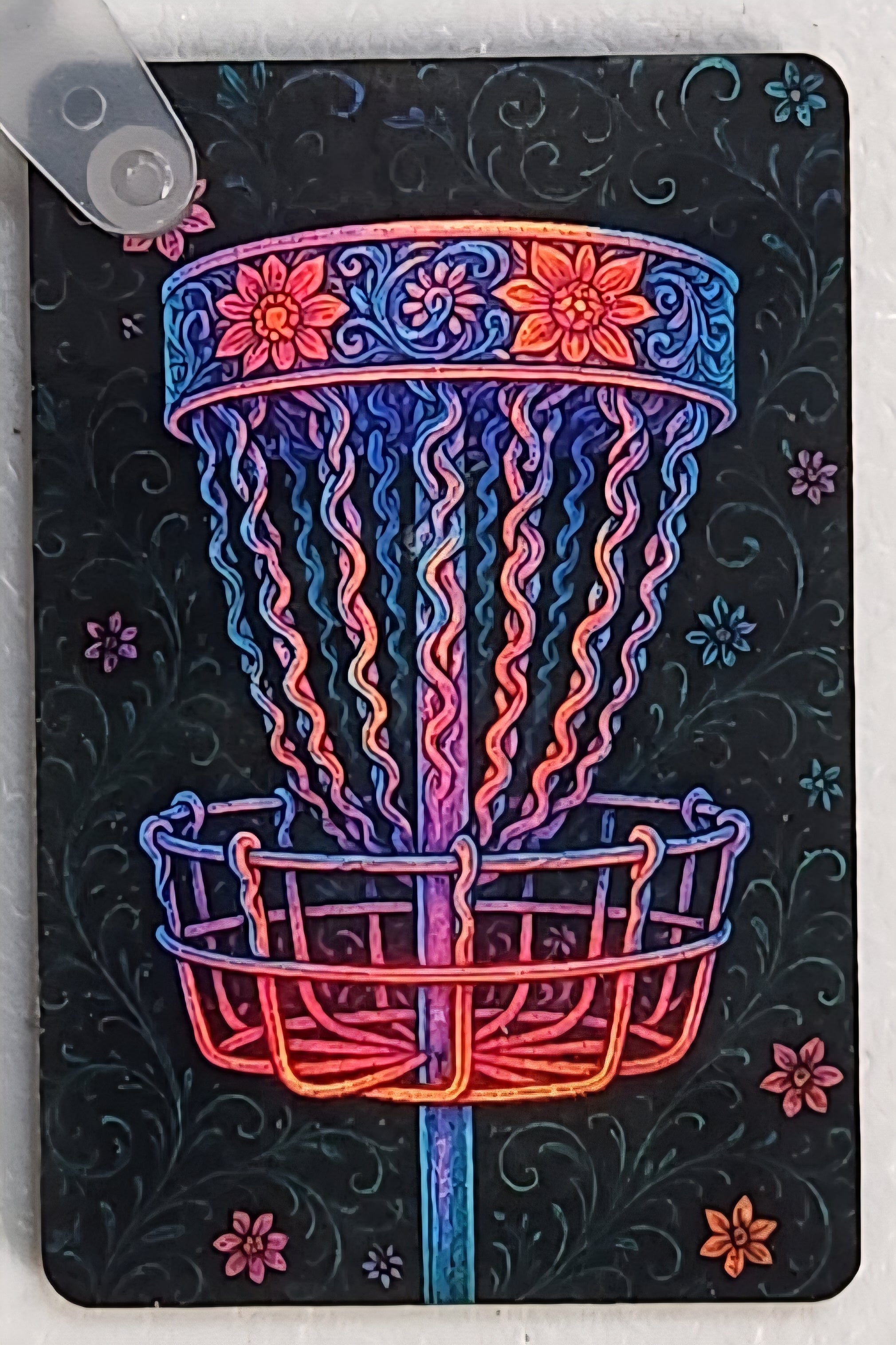 Chainflower Disc Golf Keychain – Full Color Double Sided