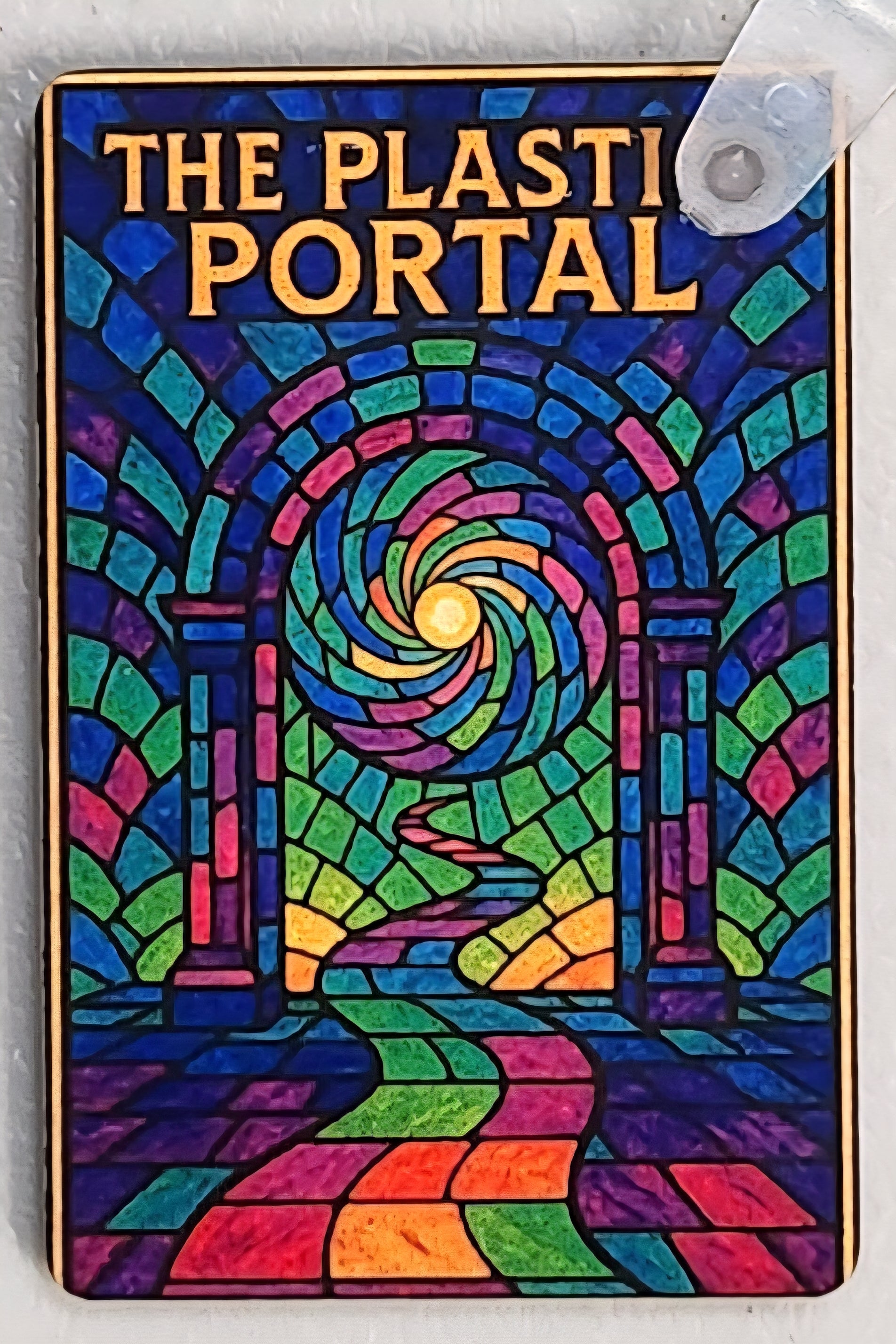 Prismatic Path Disc Golf Keychain – Full Color Double-Sided