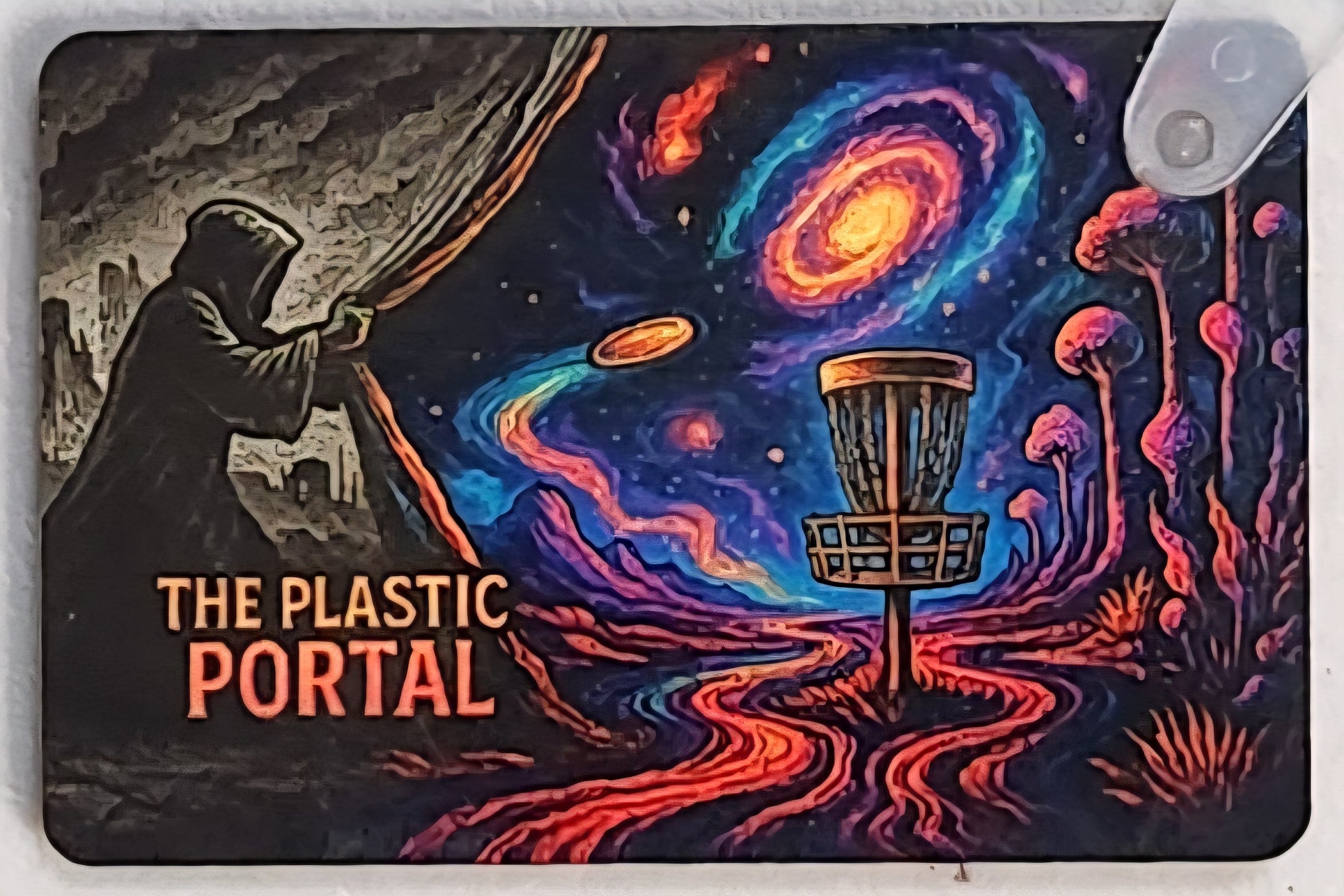 Beyond the Veil Disc Golf Keychain – Full Color Double-Sided