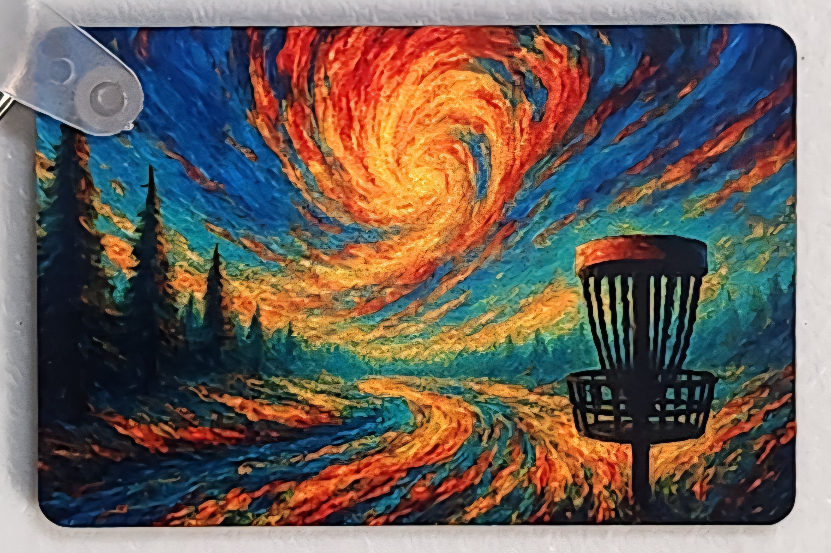 Solar Drift Disc Golf Keychain – Full Color Double-Sided