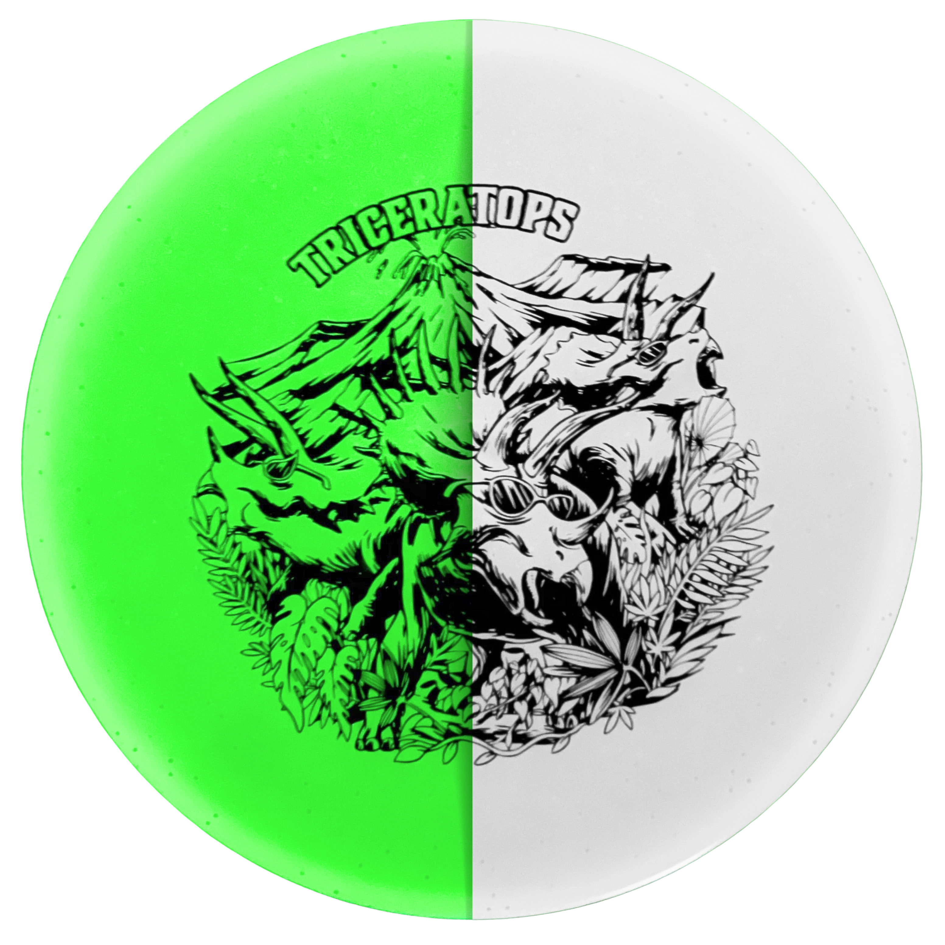 Dino Discs Triceratops - Glow Lightweight Putt & Approach Disc