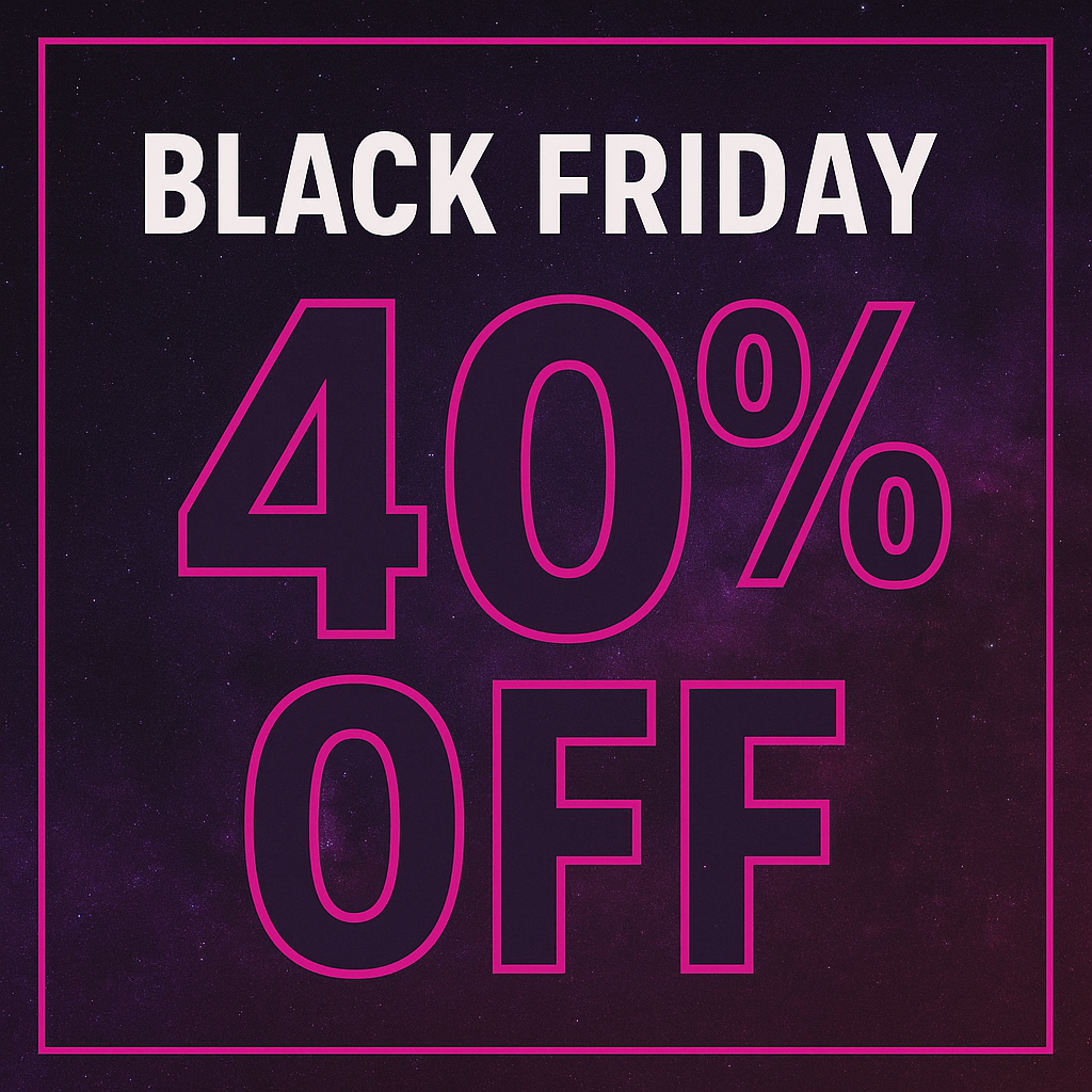 Black Friday 40% Off