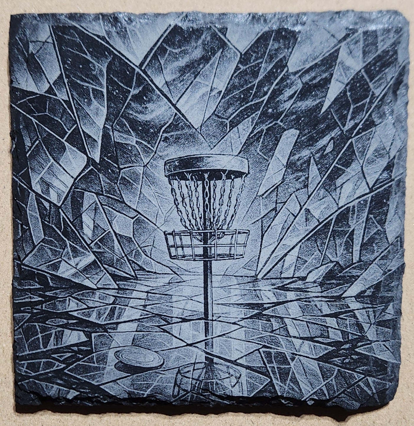 The Fractured Haven – Slate Coaster (#1 in the Shattered Realms Series)