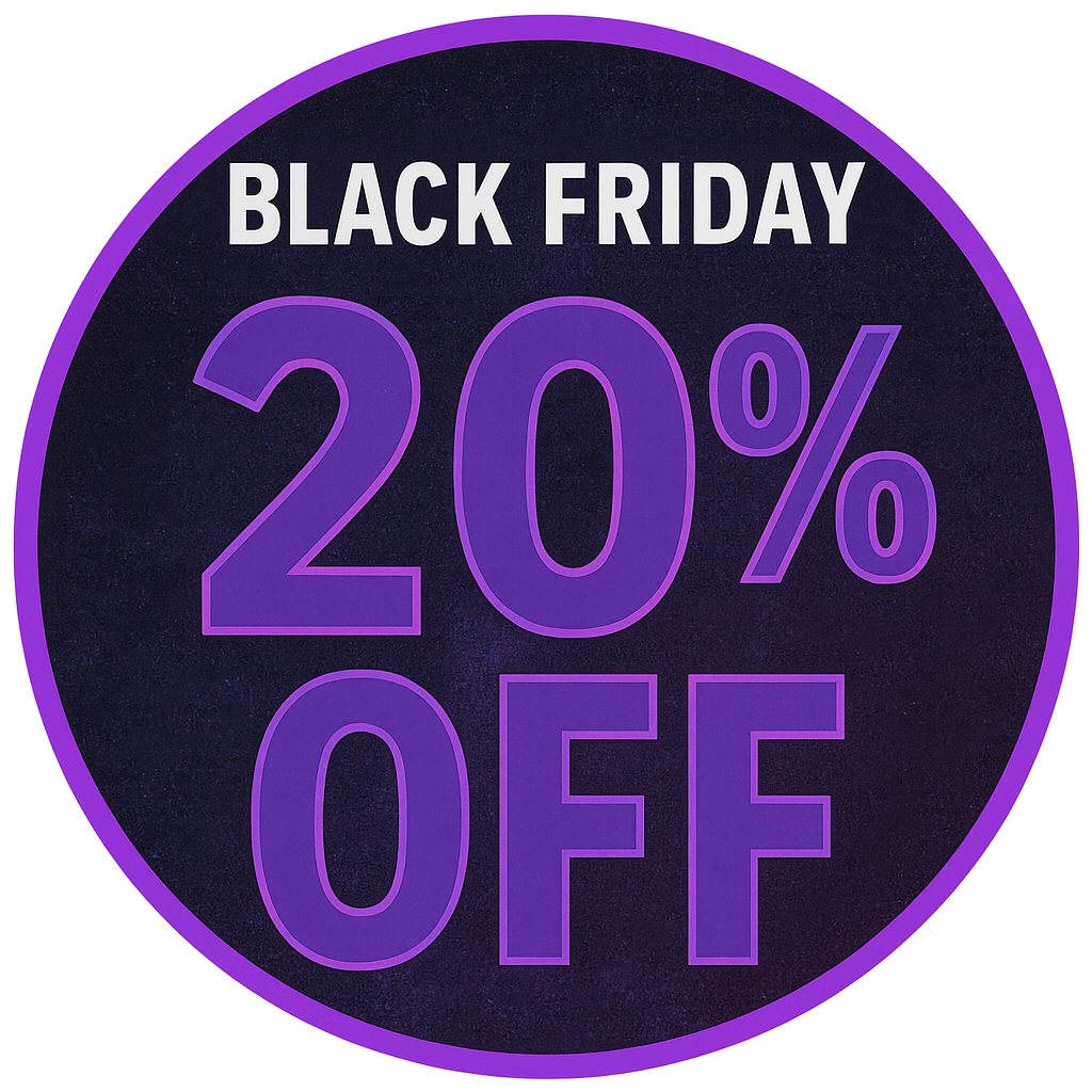 Black Friday 20% Off