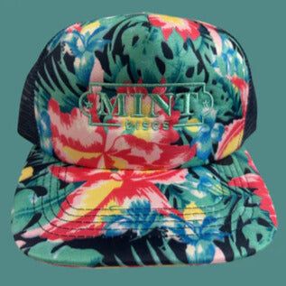 Mint Discs Hawaiian Flower Foamy Trucker Hat