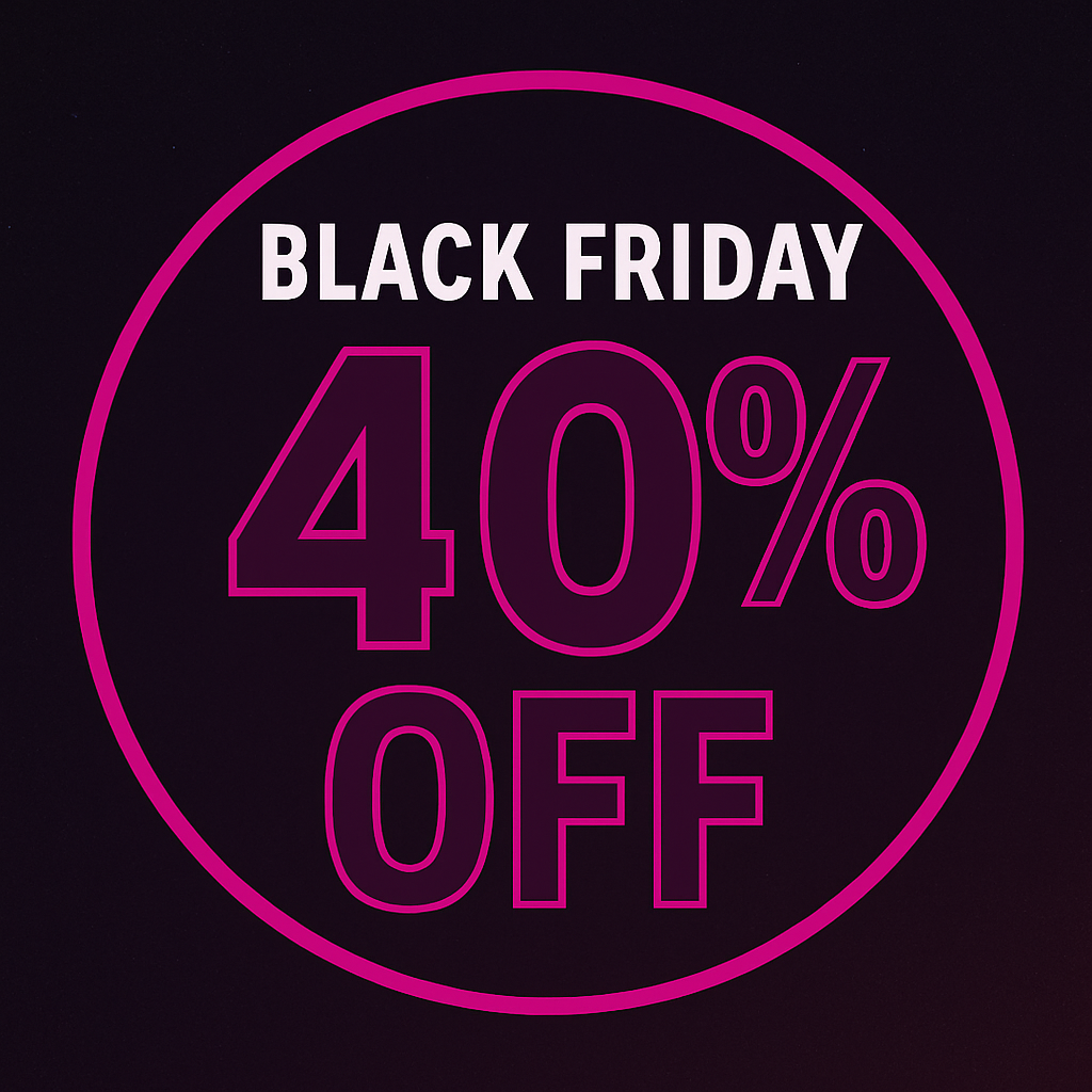 Black Friday 40% Off