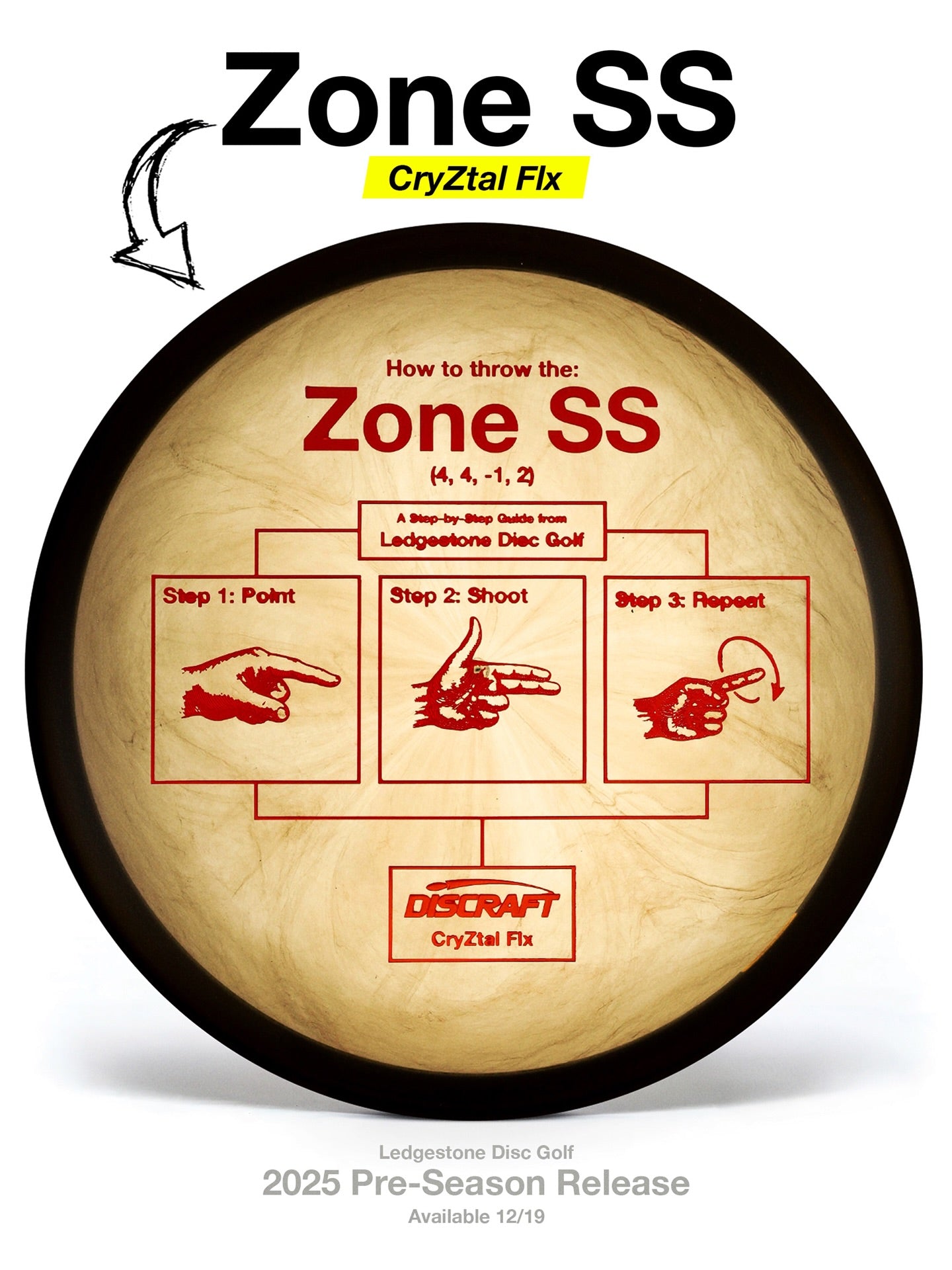 Discraft Zone SS – CryZtal FLX (Ledgestone 2026)