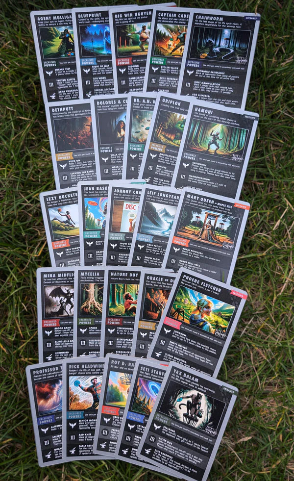 Legends of the Chains – On‑Course Disc Golf Card Game