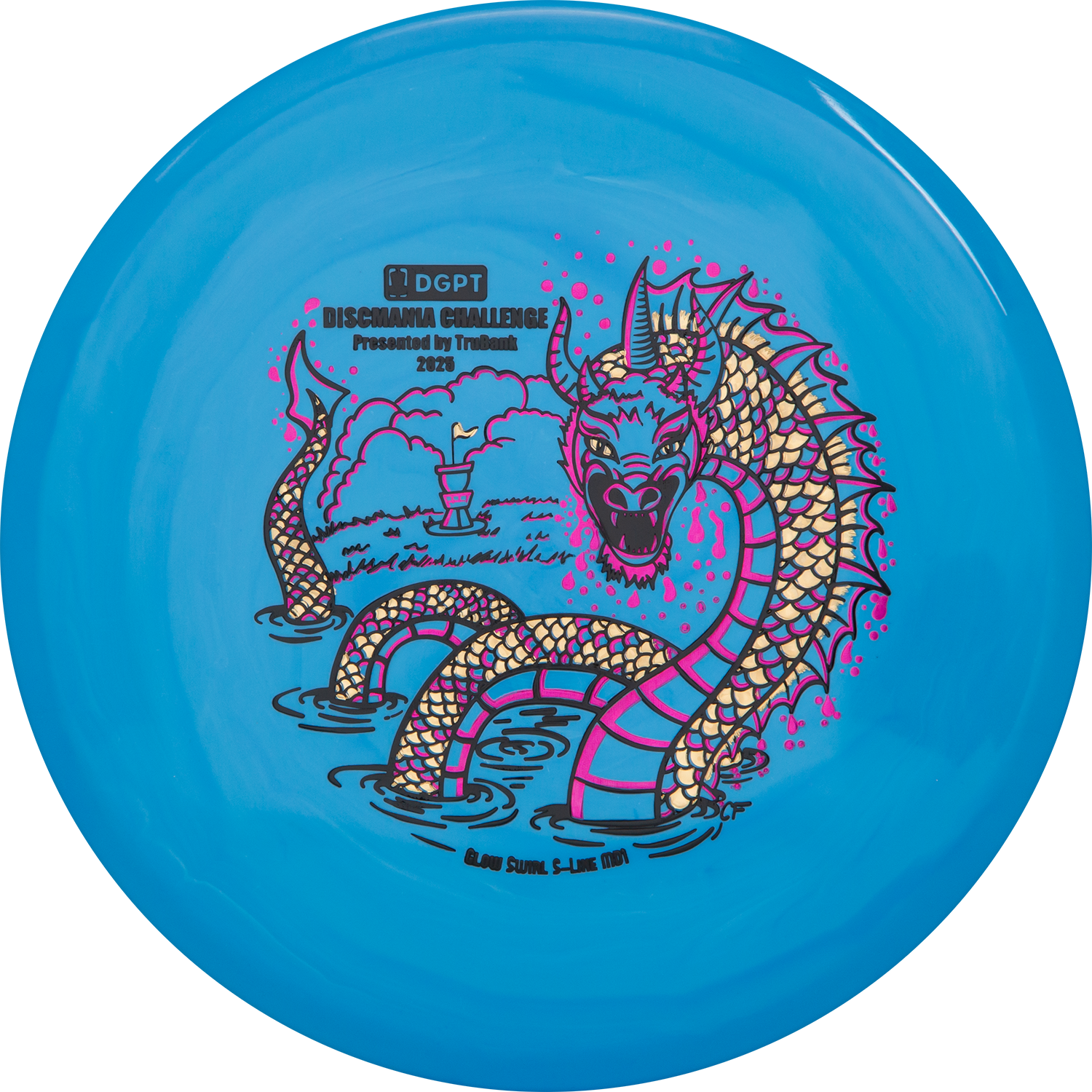 Discmania MD1 - Limited Edition Glow Swirl S-Line (Discmania Challenge Fundraiser)