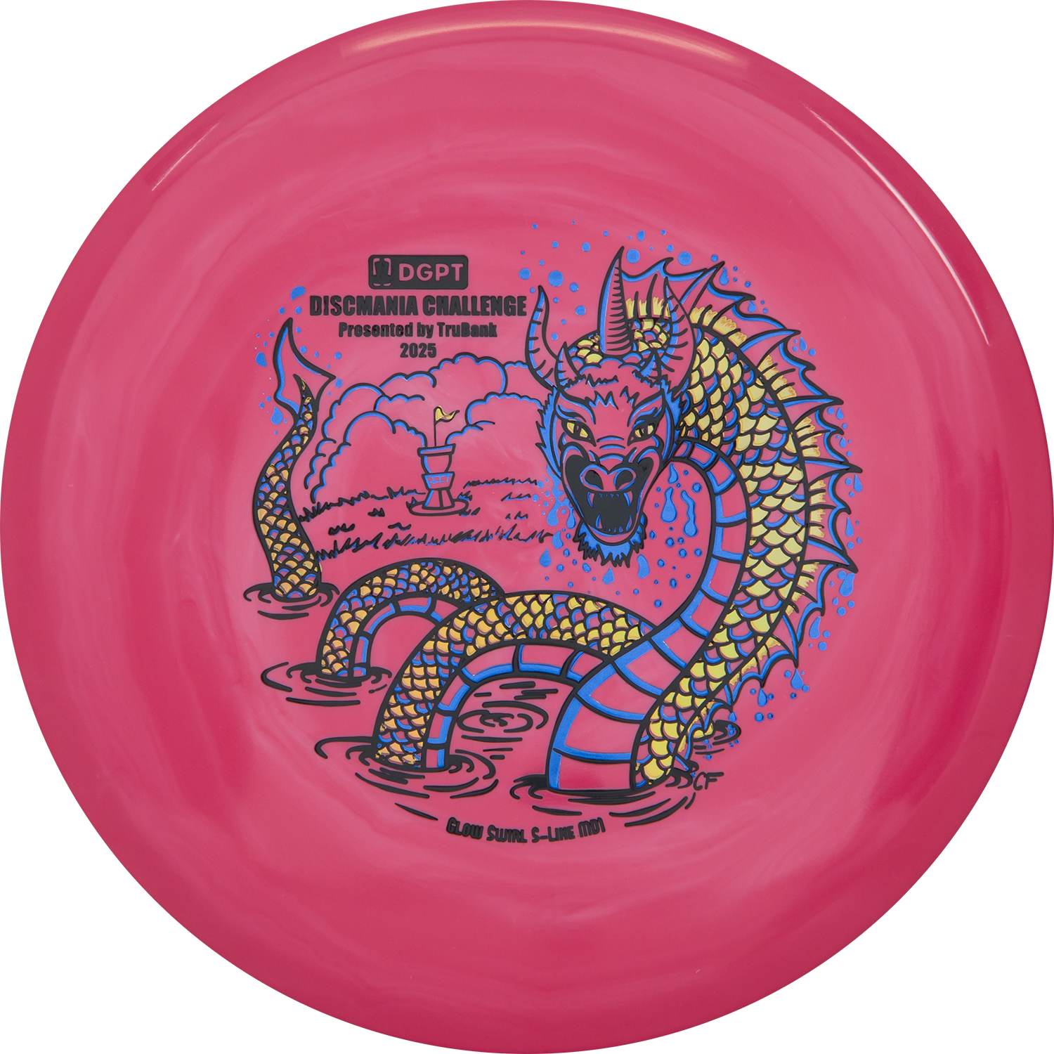 Discmania MD1 - Limited Edition Glow Swirl S-Line (Discmania Challenge Fundraiser)