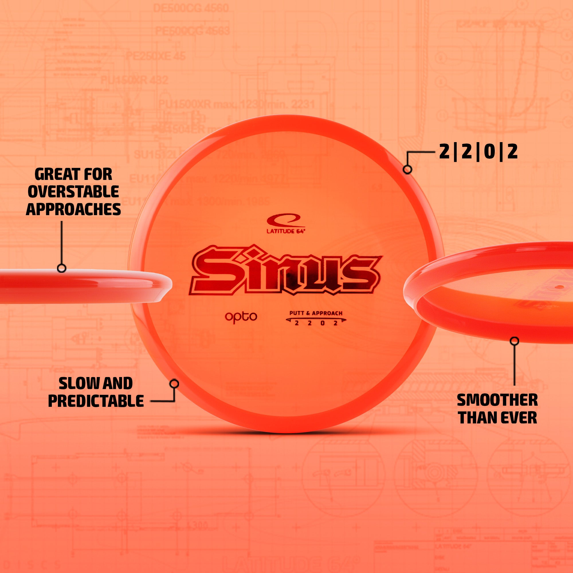 Latitude 64 Sinus - Putt & Approach Disc