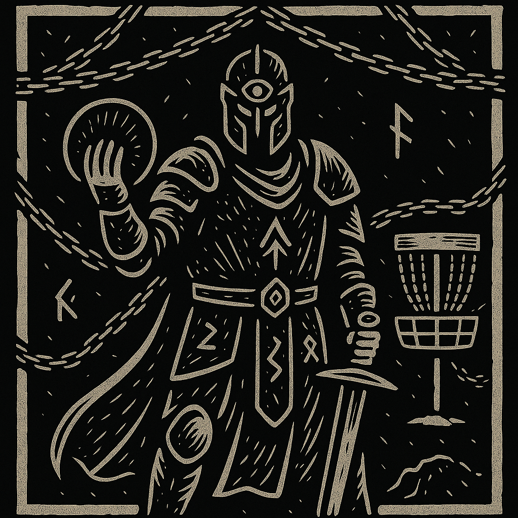 The Chainbound Paladin – Slate Coaster (#2 in The Arcane Throws Series)