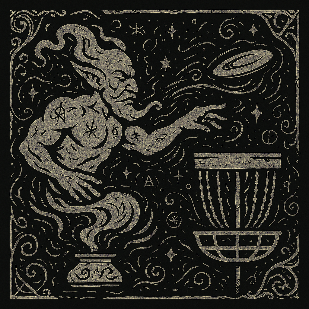 The Djinn of Chaos – Slate Coaster (#6 in The Arcane Throws Series)