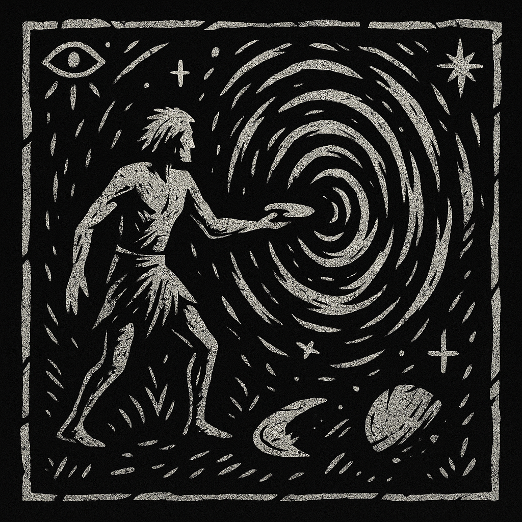 The Portal Seeker – Slate Coaster (#6 in The Mythic Throws Series)