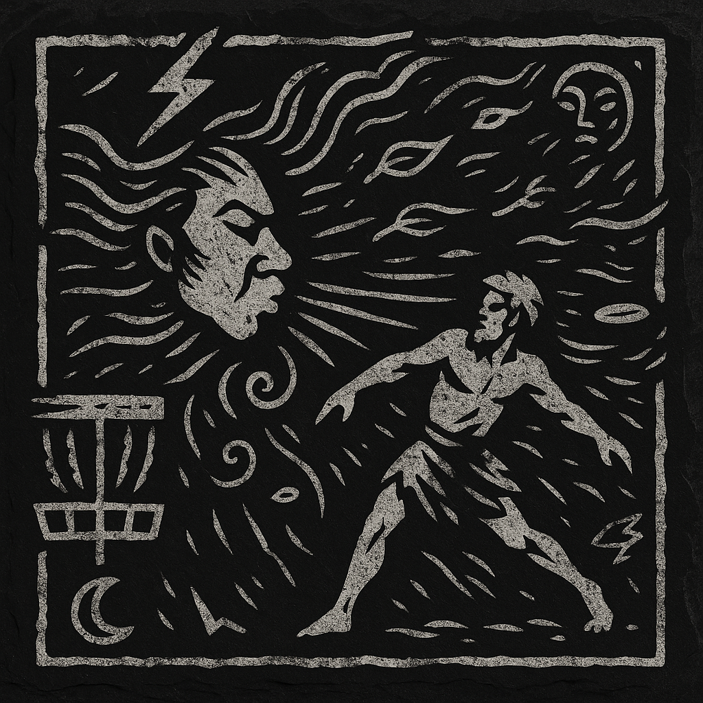 Whisperer of Winds – Slate Coaster (#2 in The Mythic Throws Series)