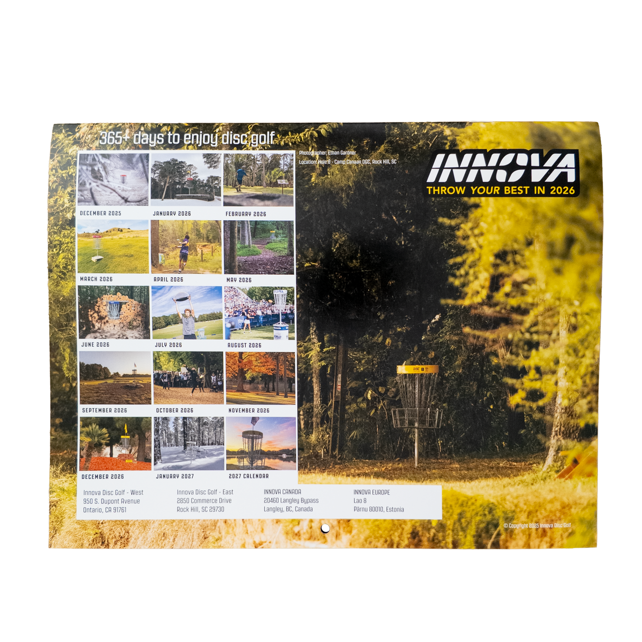 Innova Disc Golf Calendar – 2026 Edition