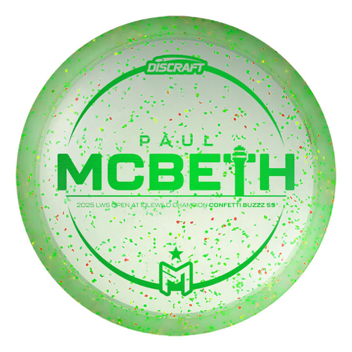 Discraft Buzzz SS – Z Confetti Paul McBeth Victory Edition (Idlewild 2025)