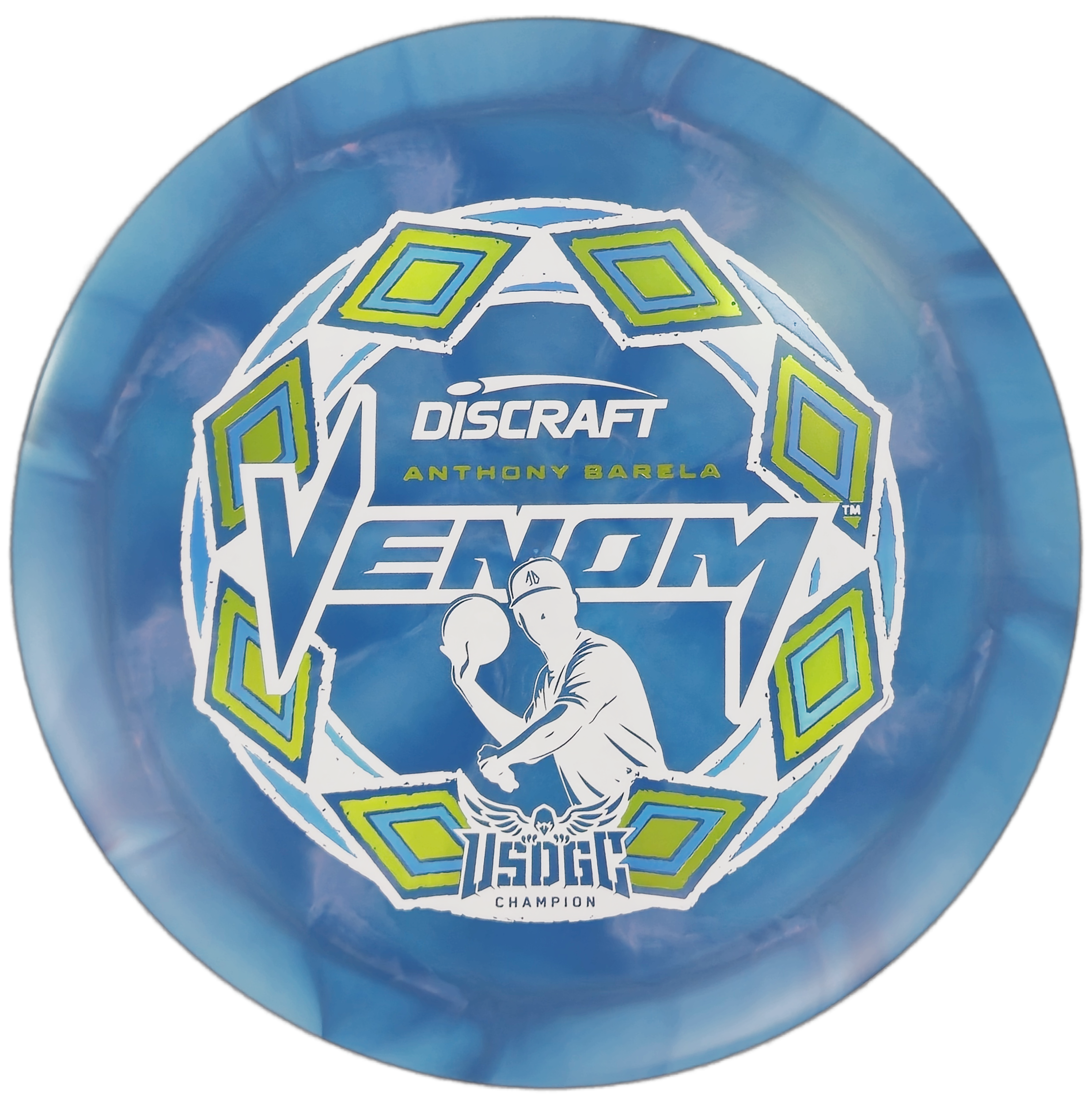 Discraft Venom – ESP Swirl (Anthony Barela USDGC Triple Foil Edition)