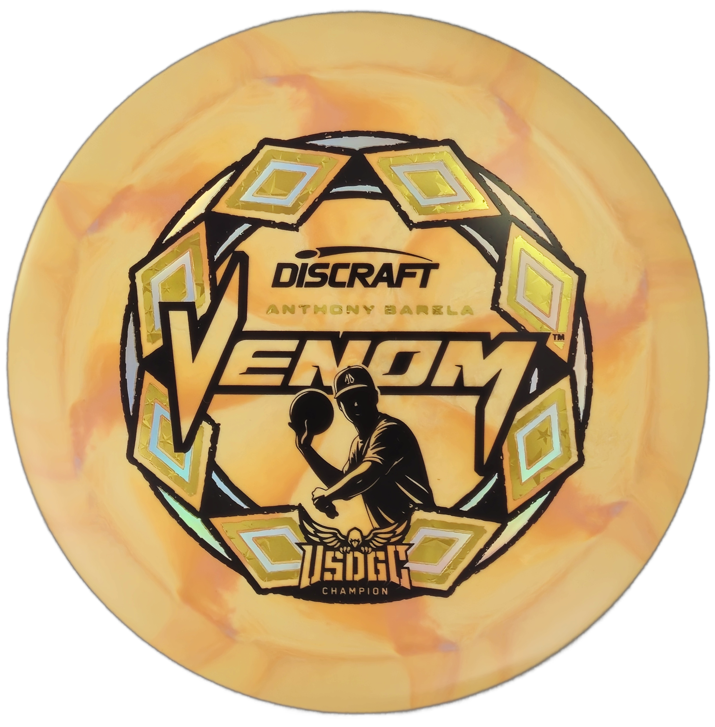 Discraft Venom – ESP Swirl (Anthony Barela USDGC Triple Foil Edition)