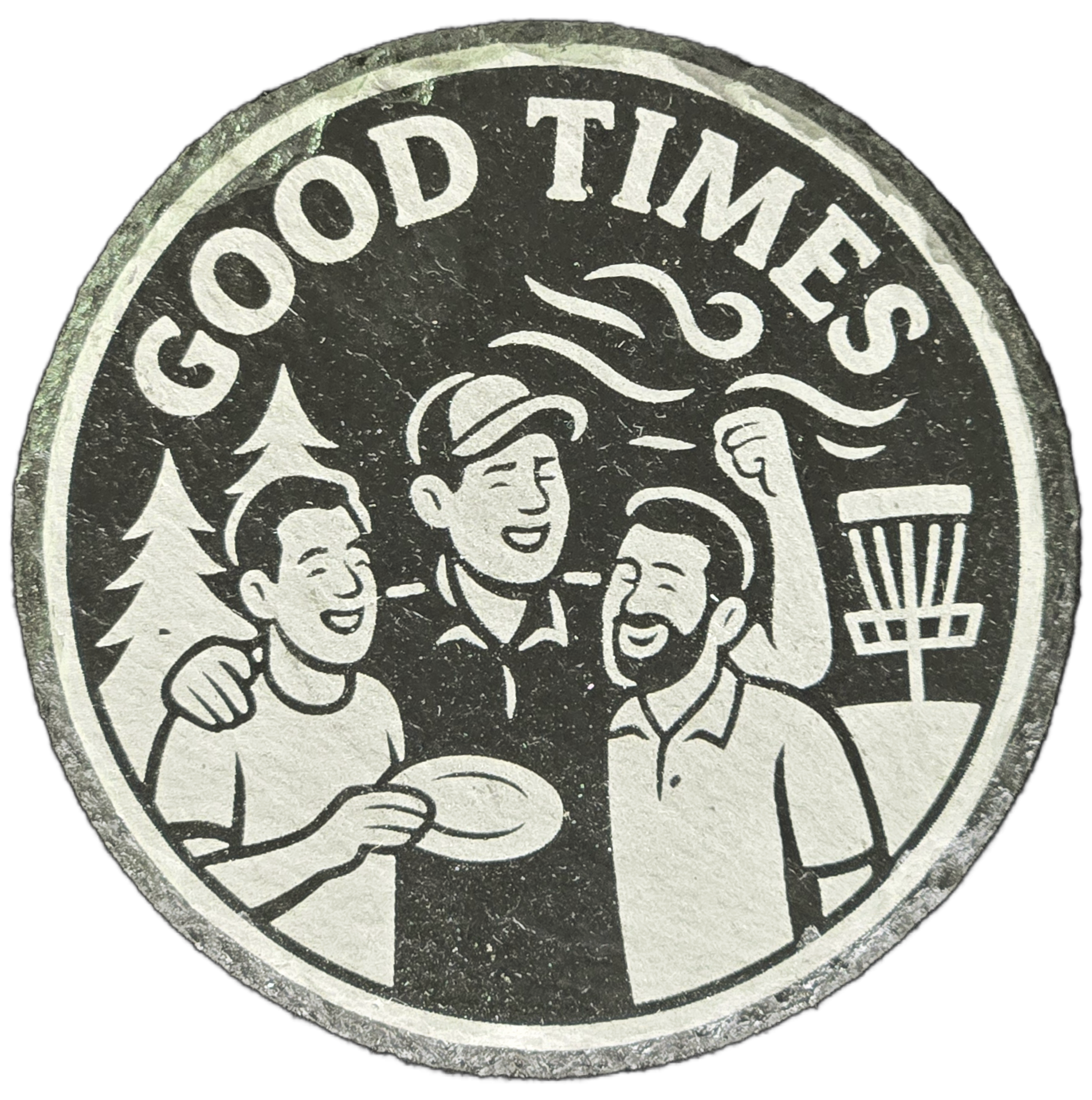 “Good Times” – Slate Coaster (Circle of Chains Series)