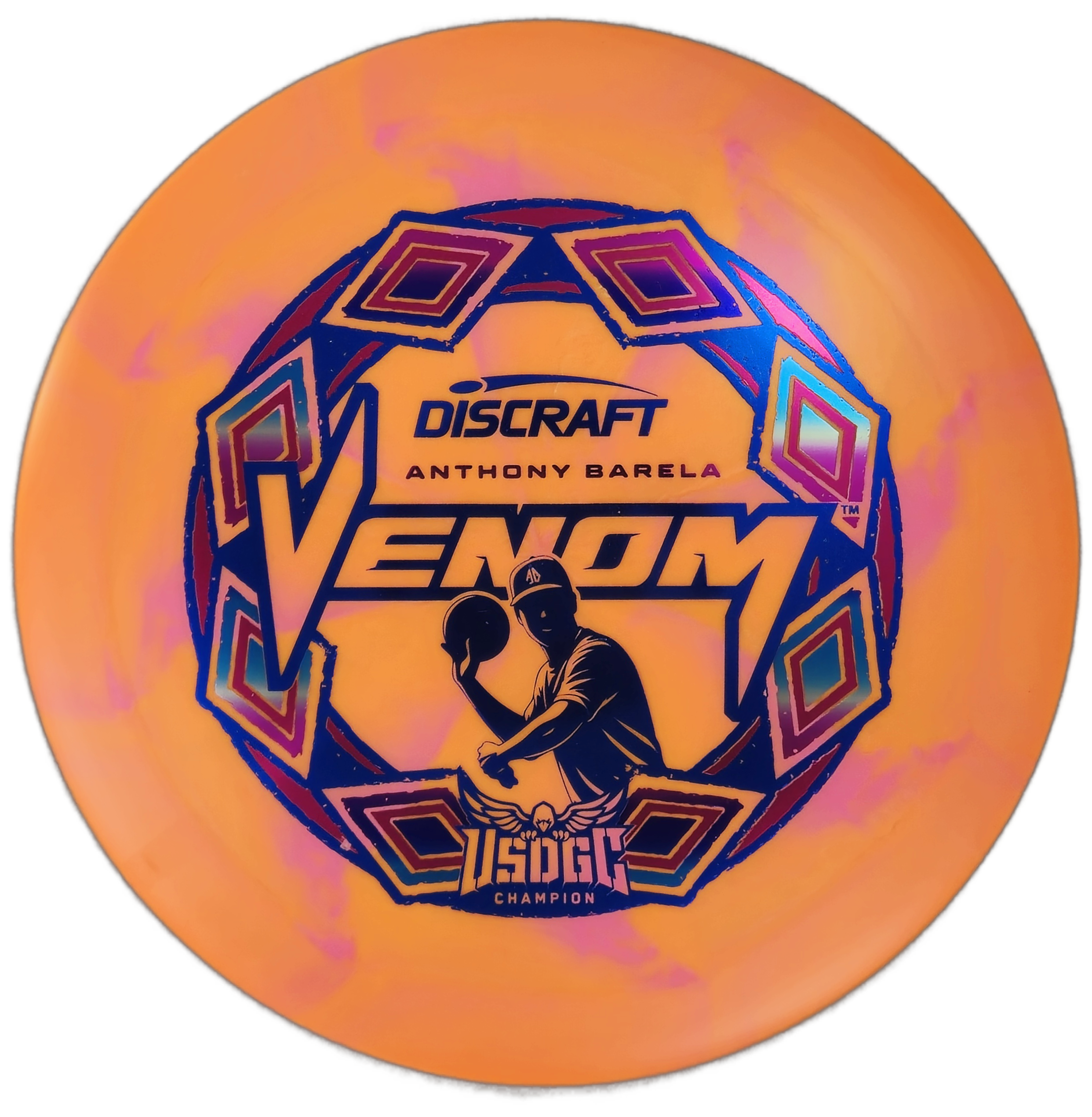 Discraft Venom – ESP Swirl (Anthony Barela USDGC Triple Foil Edition)
