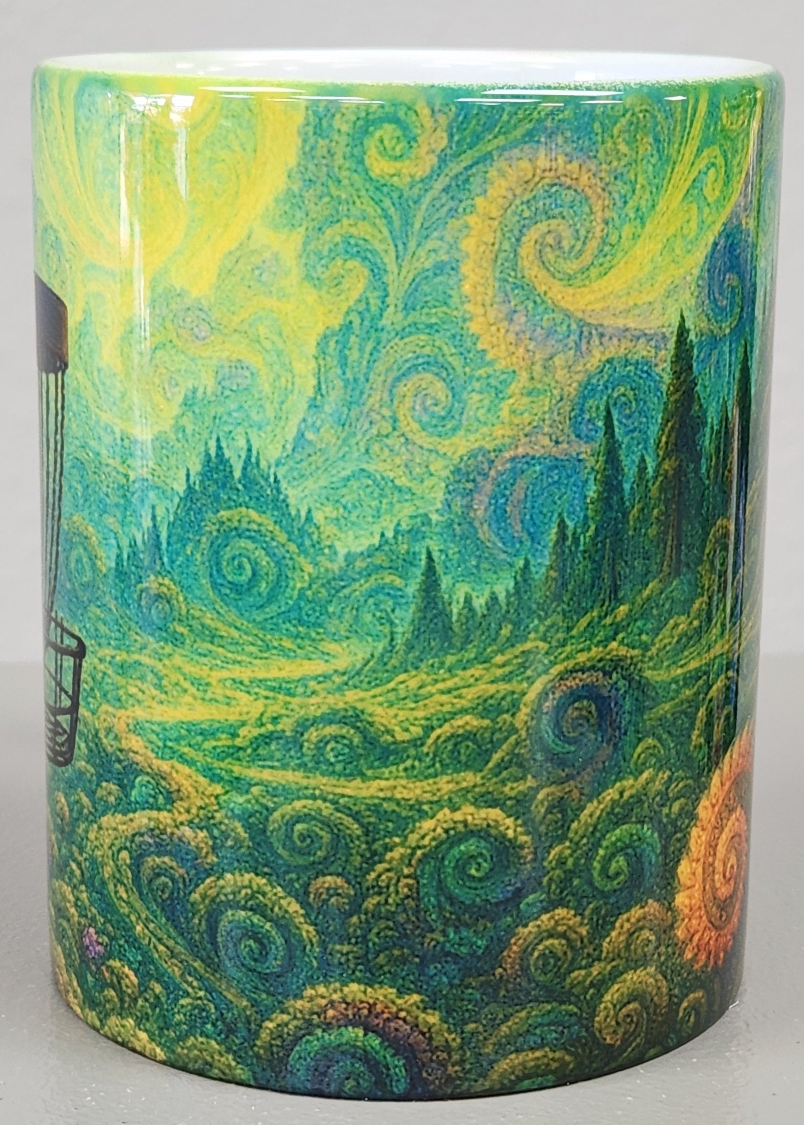 Fractal Fairway – Disc Golf Mug
