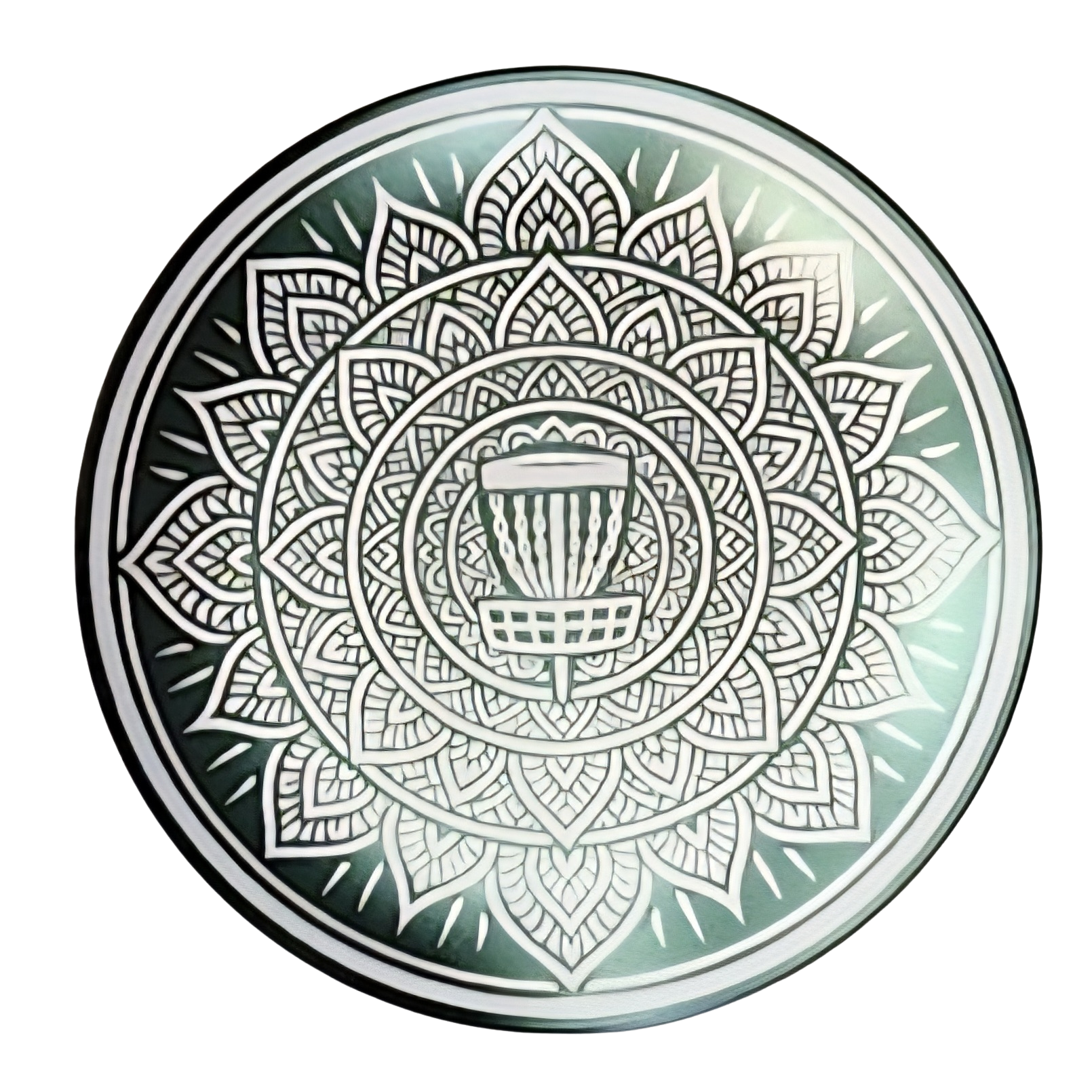 Lotus Basket Mandala – Metal Mini Marker