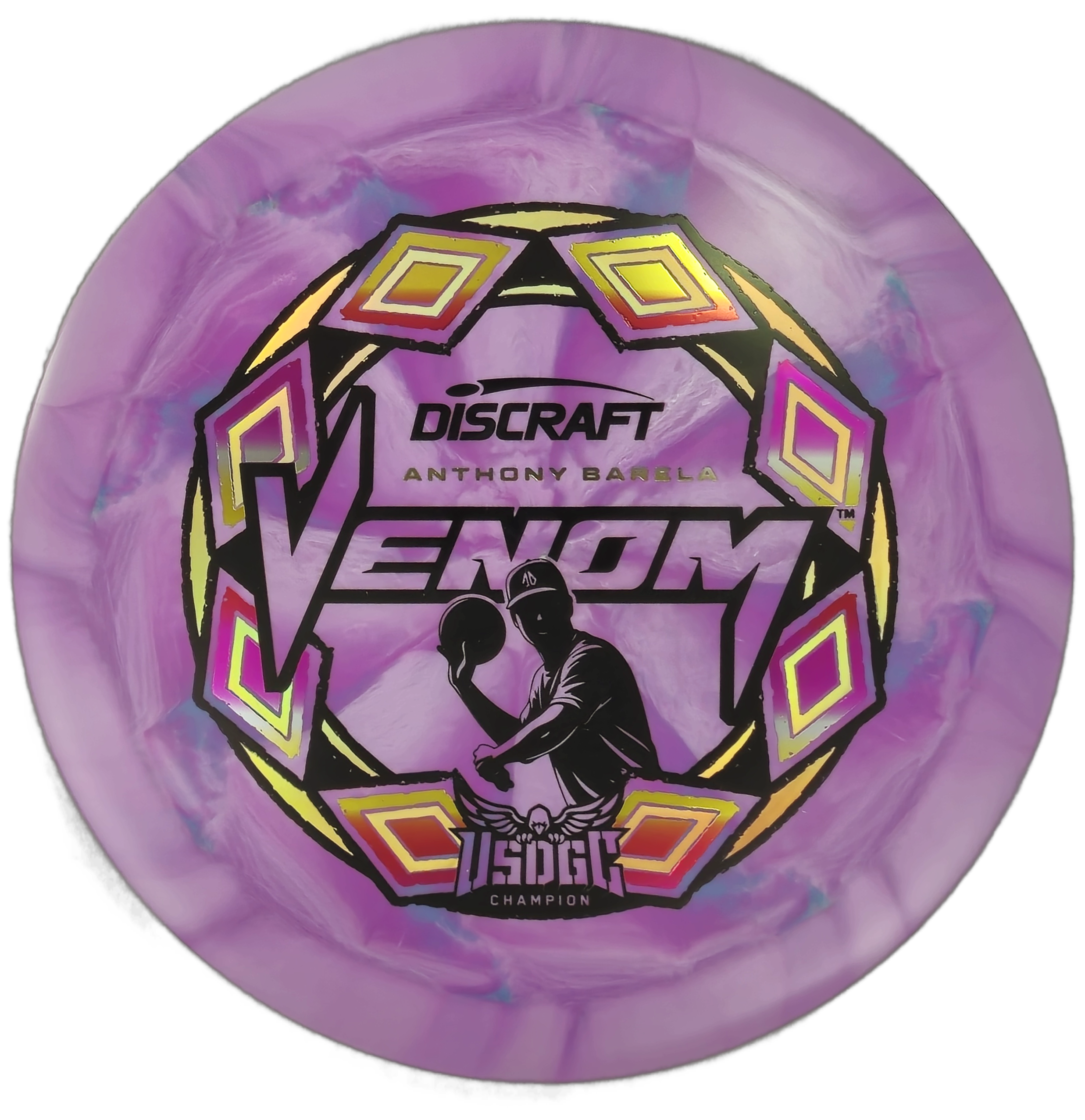 Discraft Venom – ESP Swirl (Anthony Barela USDGC Triple Foil Edition)