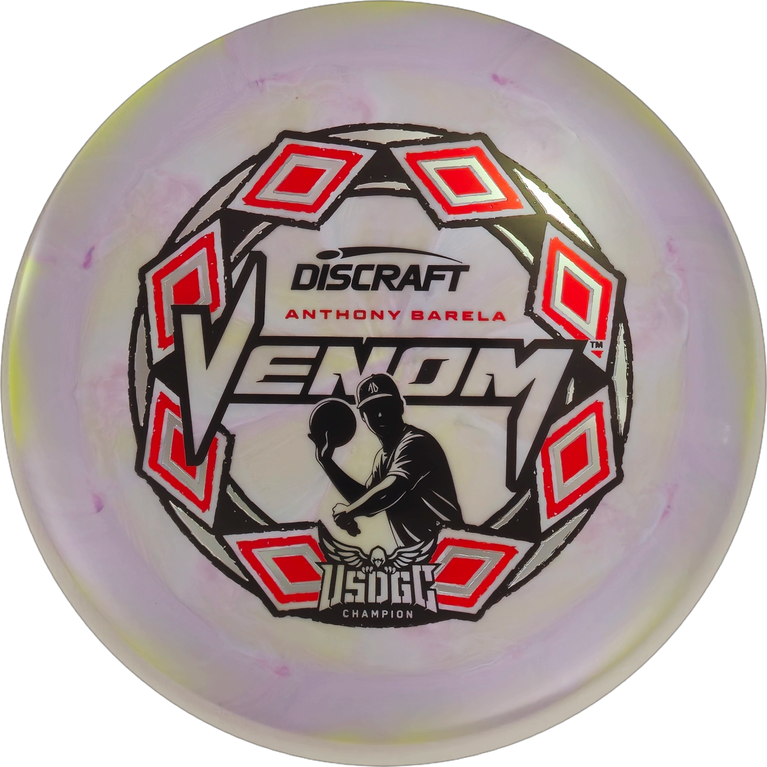 Discraft Venom – ESP Swirl (Anthony Barela USDGC Triple Foil Edition)