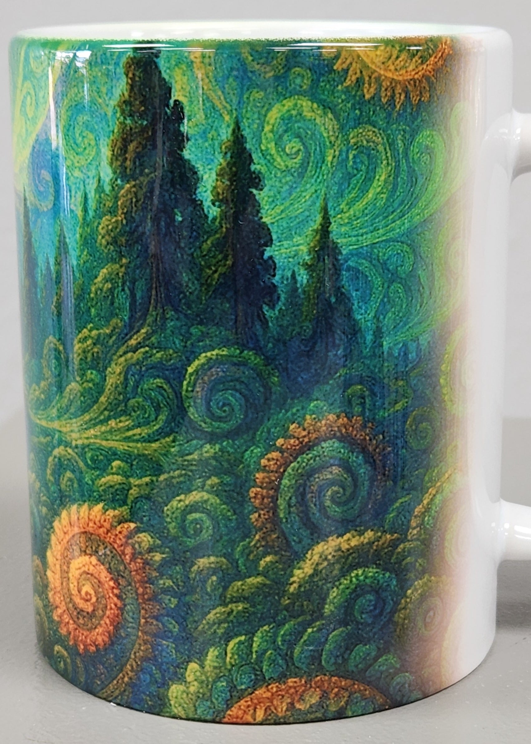 Fractal Fairway – Disc Golf Mug