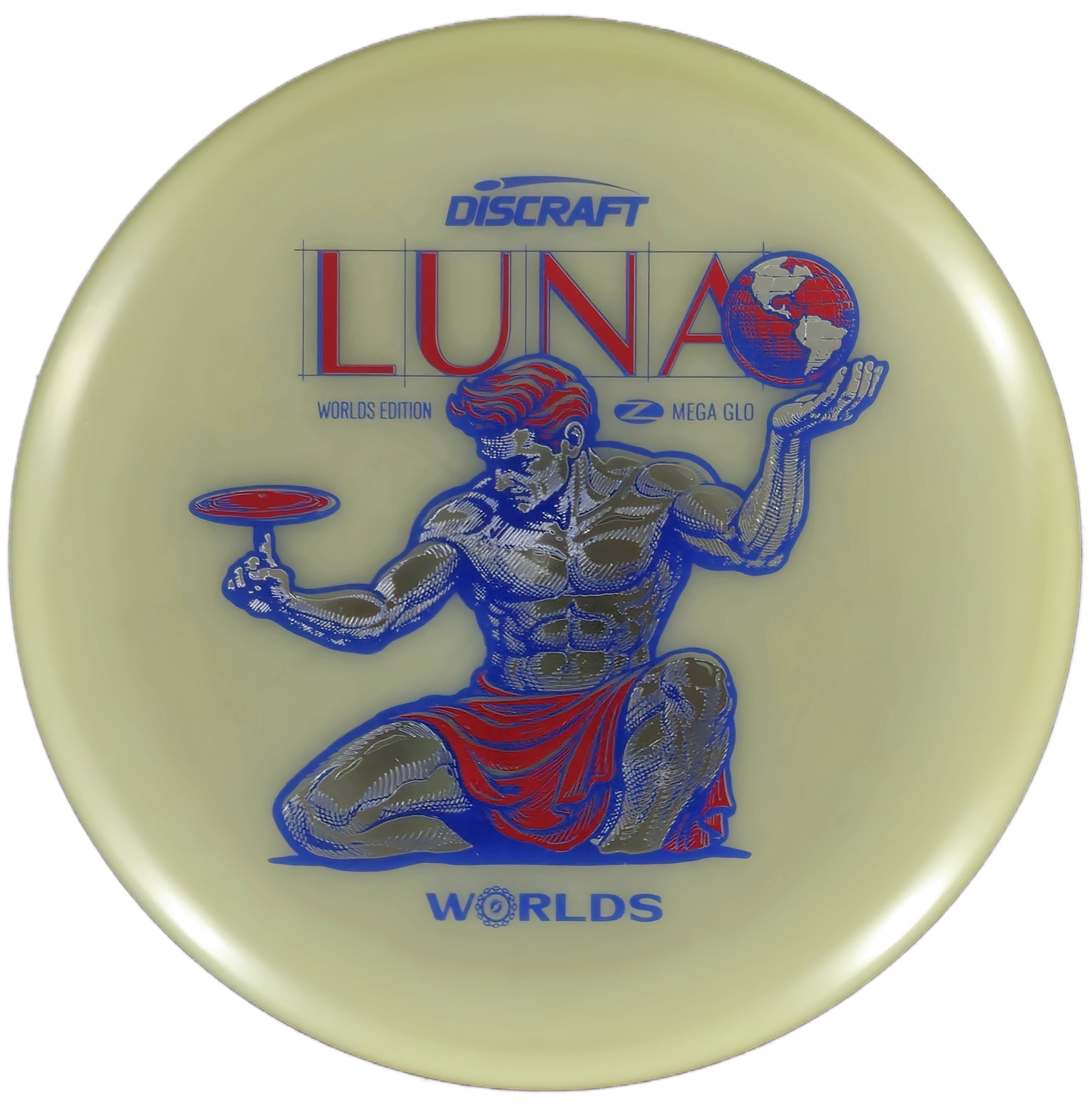 Discraft Luna – Mega Glo (“Spirit of Detroit” 2026 Worlds Edition)