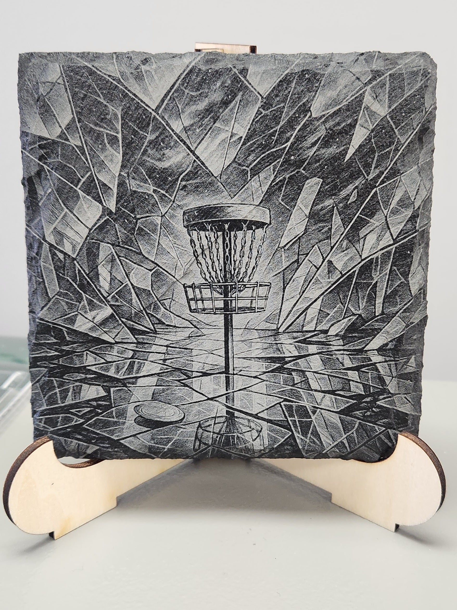 The Fractured Haven – Slate Coaster (#1 in the Shattered Realms Series)