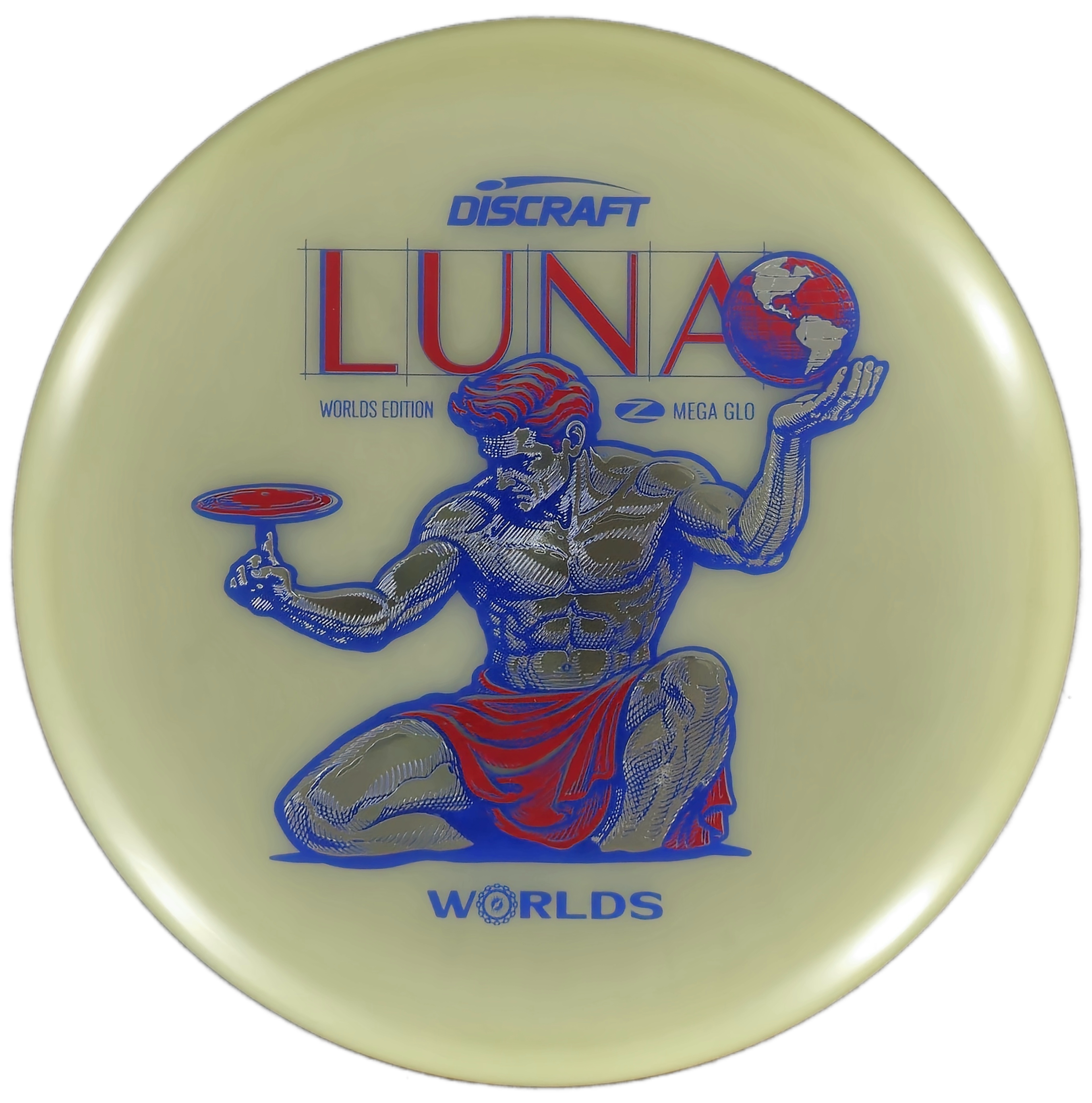 Discraft Luna – Mega Glo (“Spirit of Detroit” 2026 Worlds Edition)