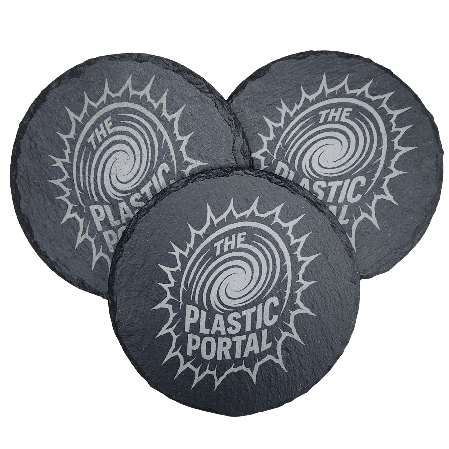 The Plastic Portal Rift Seal – Slate Coaster