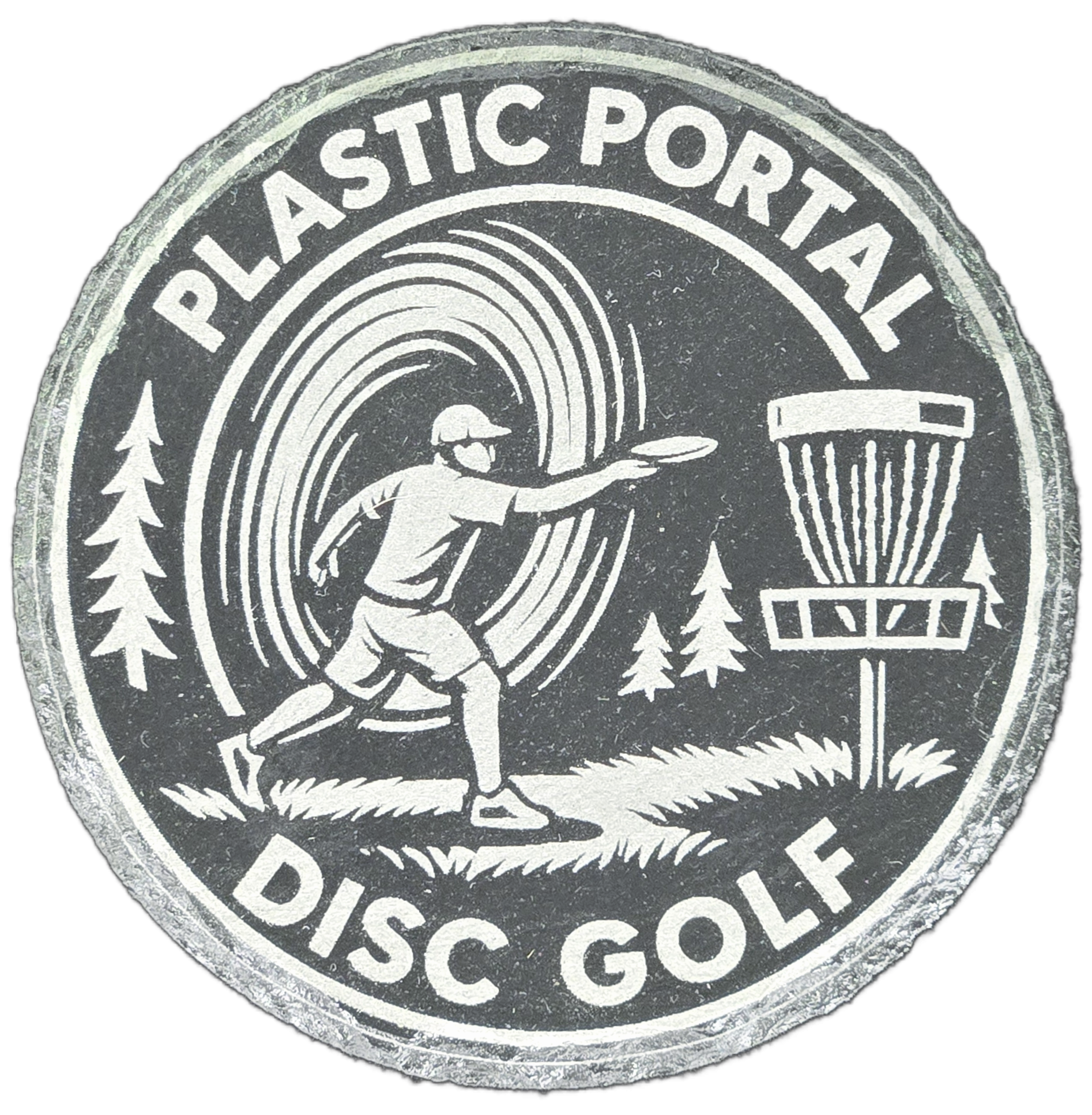 Plastic Portal Disc Golf – Slate Coaster