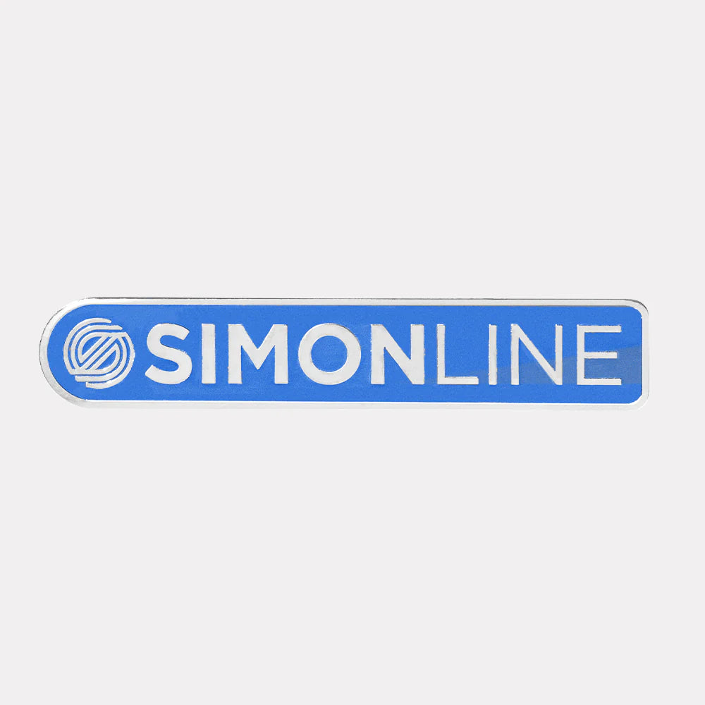 MVP Simon Line Bar Logo Pin – 2″ Enamel Disc Golf Accessory