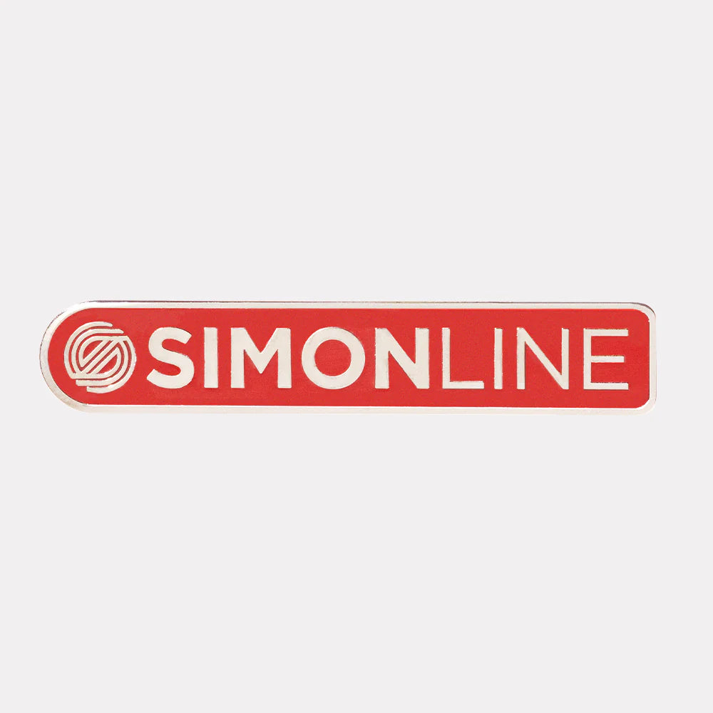 MVP Simon Line Bar Logo Pin – 2″ Enamel Disc Golf Accessory