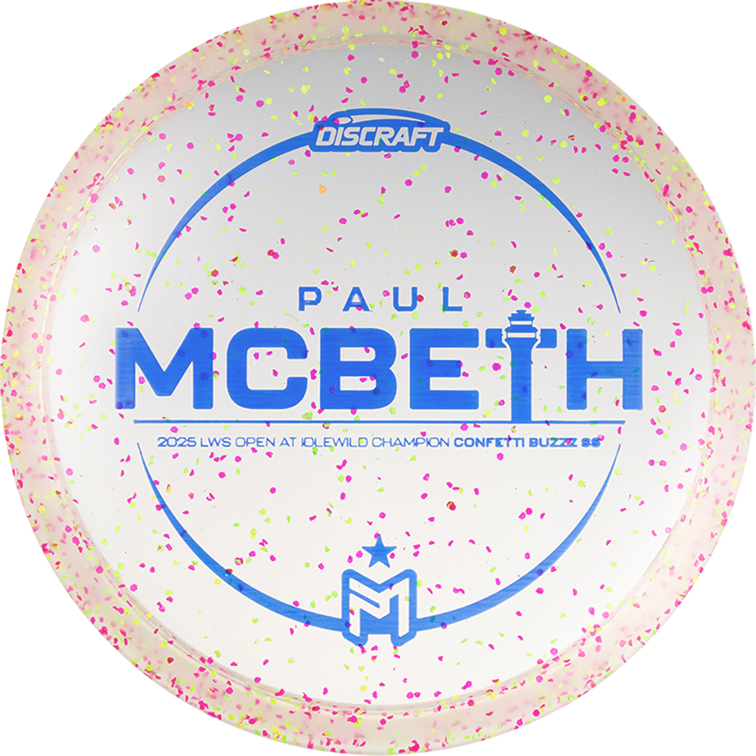 Discraft Buzzz SS – Z Confetti Paul McBeth Victory Edition (Idlewild 2025)